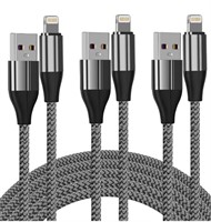 New iPhone Charger Cable (3 Pack 10 Foot), [MFi