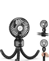 New Battery Operated Stroller Fan, Auto Rotation