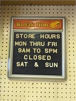 Kodak Film Advertising sign