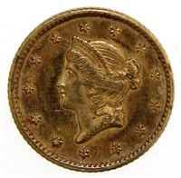 1851 Liberty Head $1.00 Gold Coin