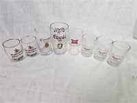 8 Assorted Beer Glasses
