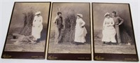 1890's 3 Piece Humorous Cabinet Card Photo Set