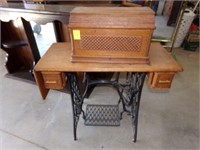 Antique treadle sewing machine