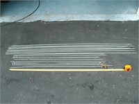 3/8" threaded rod, 8 pieces 46"-50" long, 8