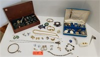 Assorted Costume Jewelry - Jewelry Boxes,