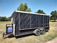 Tandem Axle Enclosed Trailer 16' x 6' w/ Generator