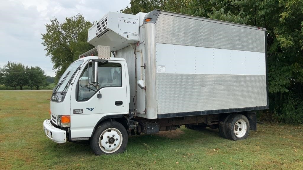 GMC W5500 box truck with reefer