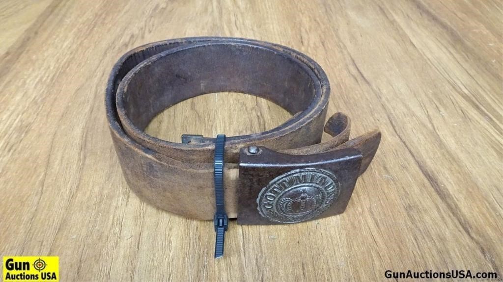 German WWI Militaria COLLECTOR'S Belt, Buckle. Goo