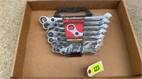 Gearwrench 8 pc ratcheting wrench set SAE