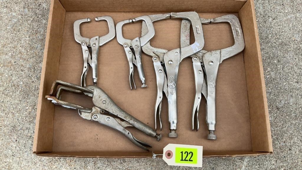 Assorted lot of locking clamps