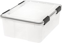 IRIS USA 30.6qt WEATHERPRO Airtight Plastic Stora