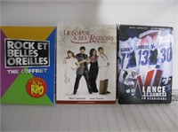 DVD de séries québécoises.