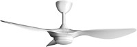 reiga 52-in Modern Bright White Ceiling Fan with
