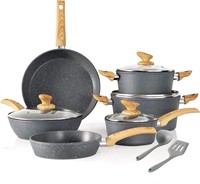 Kitchen Academy Induction Cookware Sets - 12 Piec