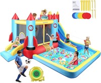AKEYDIY Bounce House with Blower 7in1 Inflatable