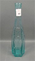 Vintage Blown Glass Cathedral Pepper Sauce Bottle