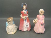 Three English Porcelain Figurines