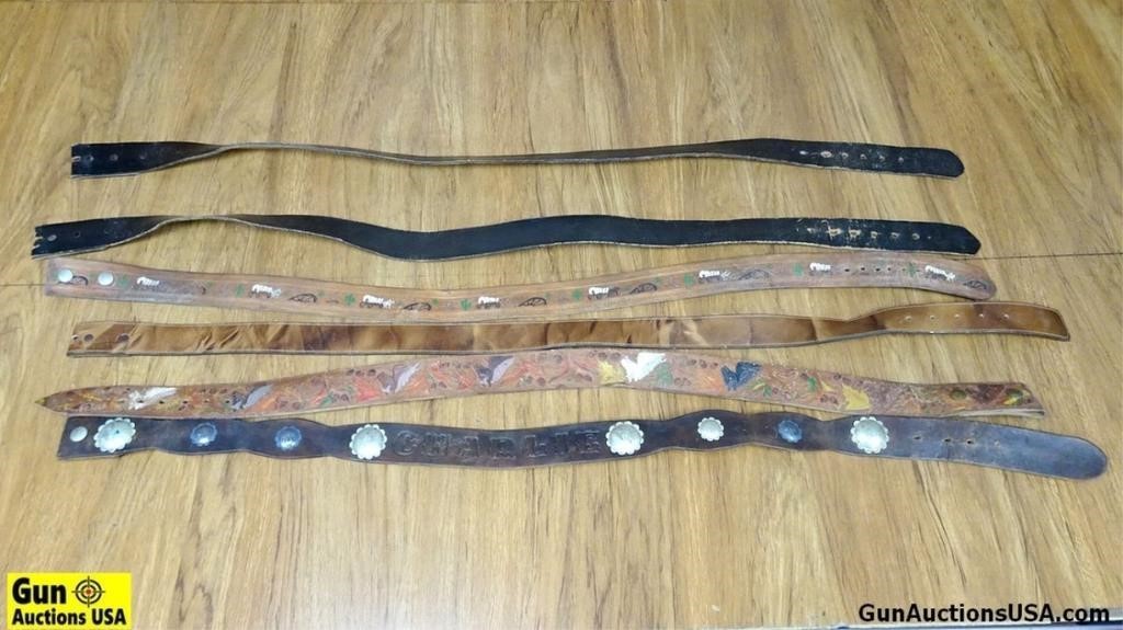 Belts . Fair Condition. Lot of 5; Assorted Leather