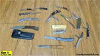 Buck, Bullet, Etc. Knives . Good Condition. Lot of
