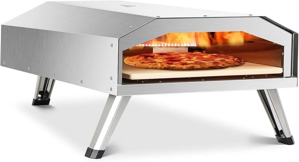 BIG HORN Gas Pizza Oven, 12 inch Portable Stainle