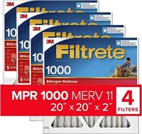 Filtrete 20x20x2 Air Filter MPR 1000 MERV 11, All