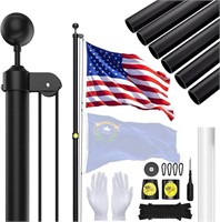 SCWN Flag Poles for Outside House in Ground - 16F
