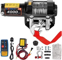 CXRCY 12V 4000 lbs Electric Winch Kits with 3/16"
