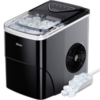 Silonn Ice Maker Countertop, 9 Cubes Ready in 6 M