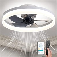 PIPRE Ceiling Fan with Lights Dimmable LED Revers