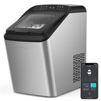 CROWNFUL Smart Ice Maker Countertop, with App Rem