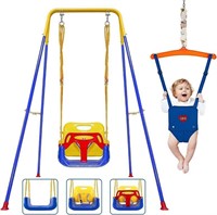 2 in 1 Toddler Swing & Jumper, Swing Set for Indo