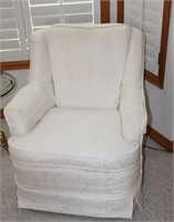 Swivel Rocking Chair w Slip Cover