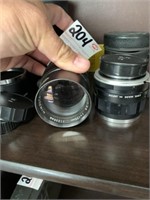 2 Vintage Camera Lens