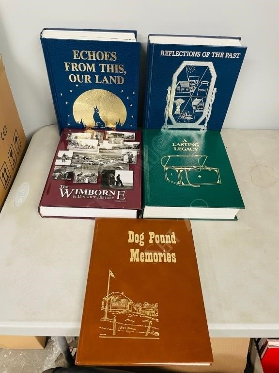 5 books - Pioneer, homestead history & records