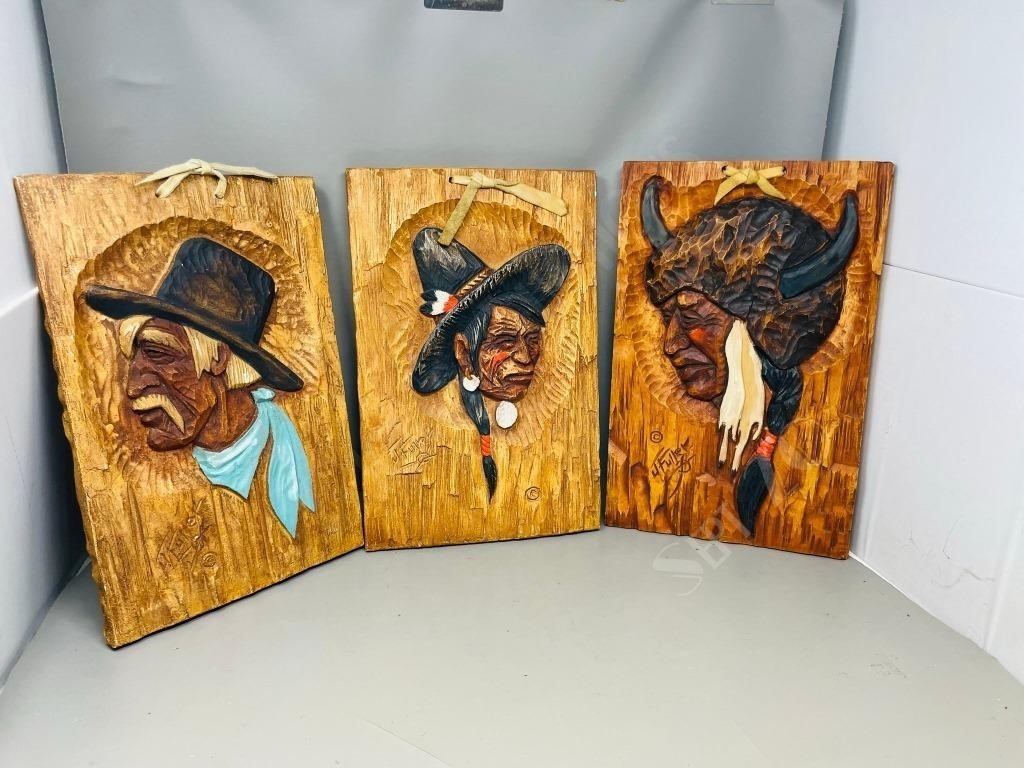 Fuller collectables- 3 ceramic wall plaques