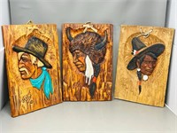 Fuller Collectables- 3 ceramic wall plaques