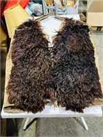 Set of Bison wool & leather chaps