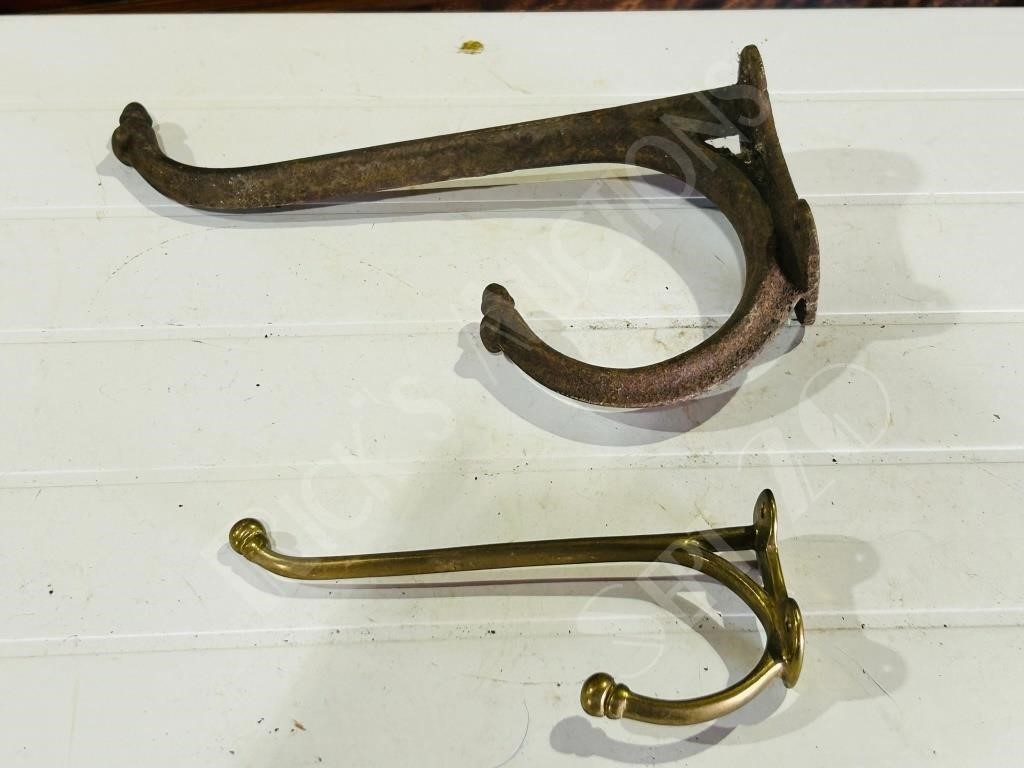 2 large tack hooks