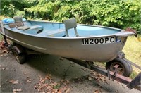 Meyers 13 Laker Metal Boat & Trailer