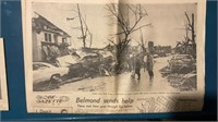 1968 Charles City tornado news paper clippings