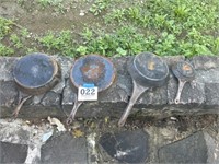 4 Steel Frying Pans