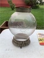 Antique Sunburst Glass Globe