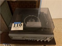 Lloyds record player, VHS, radio