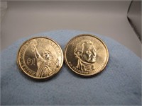 Pair of James Monroe $1.00 Coins