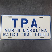 T.P.A. Watch That Child Liscense Plate