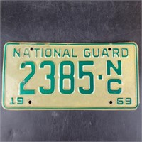1969 National Guard NC Liscense Plate