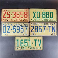 Vintage NC Liscense Plates