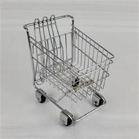 Miniature Shopping Cart 7"L 5½"W 8"T