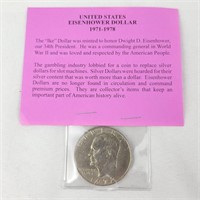 1972 US Eisenhower Dollar