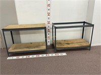 Pair of Metal Work Benches
